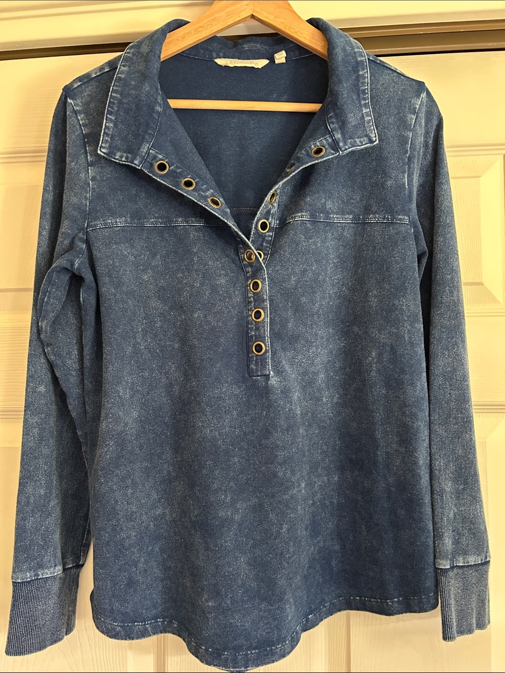 Soft Surroundings XS Neera Washed Denim Tunic